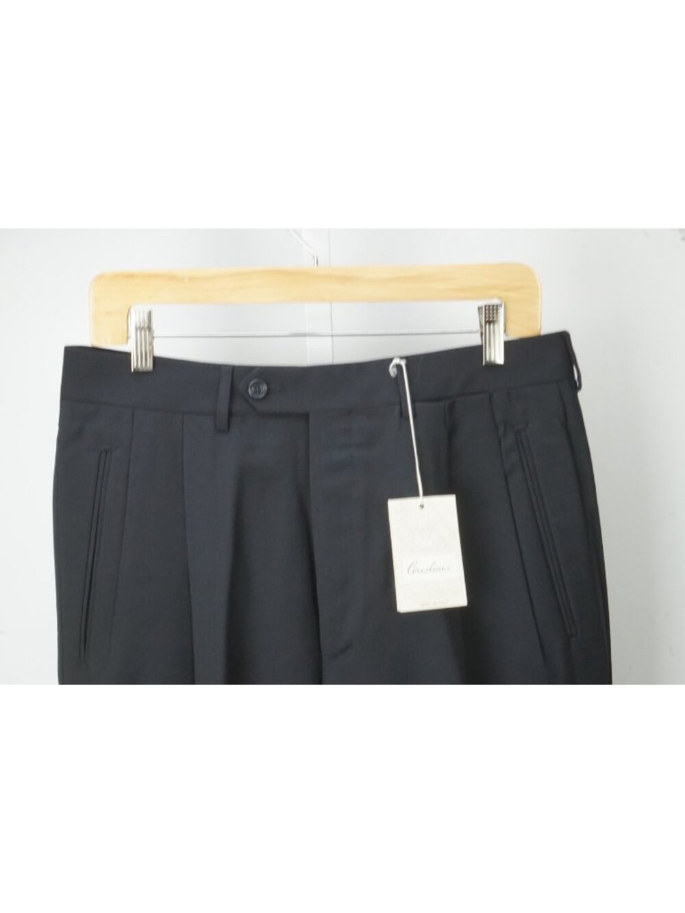 Corneliani Evolution Dark Blue Wool Dress Pants Sz 48R EU BRAND NEW